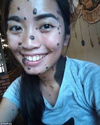 A post shared by ave evita patcey delmundo? Mole Covered Evita Delmundo Auditions For Miss Universe Daily Mail Online