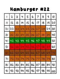 Want to know what colors look good together? 100 Chart Pictures Hundred Chart Designs Color By Number Freebie