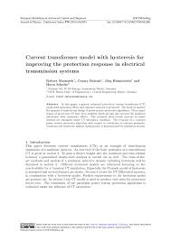 123 120 просмотров 123 тыс. Pdf Current Transformer Model With Hysteresis For Improving The Protection Response In Electrical Transmission Systems