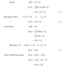 It is calculated by taking the total change in the cost of producing more goods and dividing that by the change in the number of goods produced. Integration Revenue Functions From Marginal Revenue Functions Example Solved Problems With Answer Solution Formula