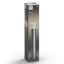 Borne eclairage exterieur allee hauteur 1 m a prix mini. Philips Hue Borne Lumineuse Led Tuar Aspect Acier Luminaire Fr