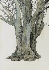 Ink And Watercolor On Paper 7 X 5 Framed To 11 X 9 Lily Seika Jones For Enormous Tiny Art Watercolor Illustration Watercolor Paintings Tutorials Tree Art