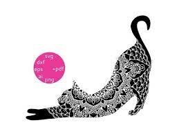 Download Digital File Zentangle Cat Svg File Mandala Cat Cut File Clip Art Art Collectibles Kromasol Com