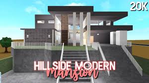 Макеты домов строительство дома дом и семья дома. Roblox Bloxburg 20k Hillside Modern Mansion Speedbuild Youtube