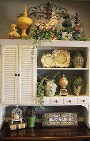 If you've dreamed of having an elegant, yet rustic french villa as your home interior, then french country style is the perfect match for your tastes. Savvy Seasons By Liz French Kitchen Decor Country Decor Above Cabinet Decor