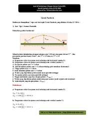 Soal dan pembahasan gerak parabola sederhana. Top Pdf Soal Dan Pembahasan Fisika Sma Gerak Parabola 123dok Com