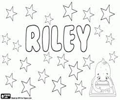 Select from 35654 printable crafts of cartoons, nature, animals, bible and many more. Riley Unisex Name Coloring Page Printable Game