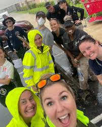 Despite the rain, our BSO team continued to install child safety seats to  ensure children are safe while traveling
