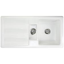 Swiss madison delice farmhouse kitchen sink ceramic composite 24 in. Rak Ceramics New Gourmet Sink 1 Reversible 1 5 Bowl White Ceramic Kitchen Sink Buy Online In Egypt At Desertcart Com Eg Productid 55785485