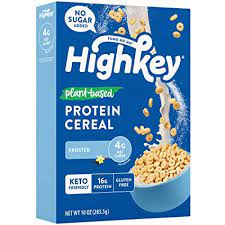Amazon Com Highkey Cereal De Proteina A Base De Plantas Cereales De Proteina A Base De Plantas Esmeriladas 8 Porciones Alimentos Keto Sin Gluten Bajos En Carbohidratos Cereales Para Desayuno Para Diabeticos Sin