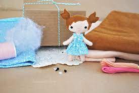 Felt Doll Sewing Kit Make Your Own Pocket Dolls Doll Diy Crafts Felt Crafts Diy Diy Craft Kits