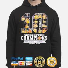 Unboxing lakers 2019/2020 flex showtime hoodie, nd a continued on lebron james authentic jersey. 10 Years Western Conference Champions Los Angeles Lakers September 26 2020 Shirt Hoodie Sweater Long Sleeve And Tank Top