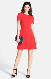 Eliza J Seam Detail Crepe A Line Dress Regular Petite Nordstrom Nordstrom Dresses Red Dresses For Sale A Line Dress