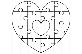 heart svg heart puzzle cut file valentines illustration 1190929 svgs design bundles