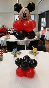 How To Make Balloon Decoration For Birthday Party Let Us Make You Mickey Mouse Baby Shower Birthday Balloon Decorations Mickey Mouse Table Decorations