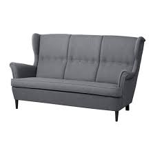 Strandmon Sofa Trzyosobowa Nordvalla Ciemnoszary Dodaj Do Listy Zakupow Ikea Ikea Zitbanken Interieur