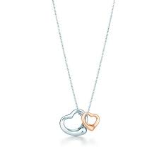 Collar de perlas open heart. Tiffany Co Elsa Peretti Open Heart Pendant Elsa Peretti Hangsmycke