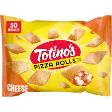 A picture of Totino's pizza roll bag