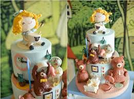 See more ideas about baptism cake, communion cakes, first communion cakes. Justine S Goldilocks And The Three Bears Themed Party 1st Birthday Party Doll Manila