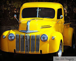 1942 Ford Truck Bright Yellow Rustic Wall Art Truck Art Etsy Ford Truck Vintage Trucks Classic Chevy Trucks