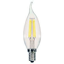 Satco 60 Watt Equivalent Ca11 Led Dimmable Light Bulb Warm White 3000k E12 Candelabra Base Reviews Wayfair