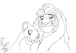 Lion king coloring pages simba and nala. Baby Simba And Nala Drawing Novocom Top