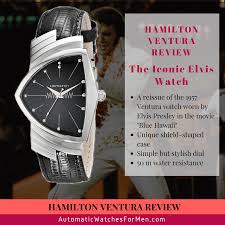 Black dial, orange accents and a daring design. Hamilton Ventura Review Automatic Watches For Men