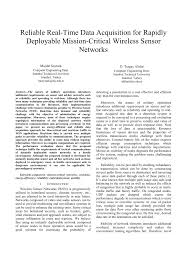/mis·sion/ nomina (kata benda) perutusan; Pdf Reliable Real Time Data Acquisition For Rapidly Deployable Mission Critical Wireless Sensor Networks