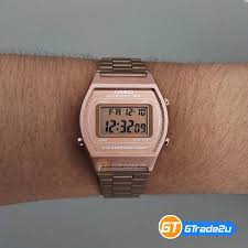 Straight from the casio vintage collection comes a timepiece that never goes out of style. Ready Stock Casio Standard B640wc 5a Men Digital Led Backlight Watch Stainless Steel Band Rose Gold