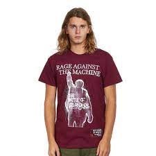 Rage against the machine shirt. Rage Against The Machine Bola Album Cover T Shirt Maroon Hhv