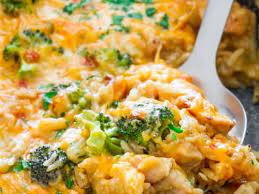 One Pot Cheesy Chicken Broccoli Rice Casserole Jo Cooks