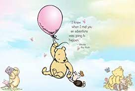 Amazon Com Winnie The Pooh Decoracion Para Baby Shower Diseno De Oso De Globos Rosados Color Pastel De Acuarela Nube Cielo Feliz Cumpleanos Fondo De Fotos Para Fiestas De Ninos De 7
