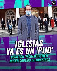Tras debacle electoral en madrid, pablo iglesias abandona la política. Okdiario Com On Twitter Pablo Iglesias Vicepresidente Segundo Del Gobierno Y Lider De Podemos Con Fachaleco Esa Indumentaria Que Tanto Ha Criticado A Multitud De Espanoles Y Rivales Politicos Para Identificarlos Con Los