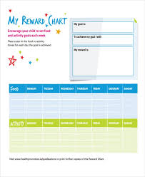 7 Reward Chart Templates Free Sample Example Format