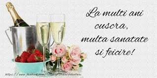 Felicitari Frumoase De La Multi Ani Pentru Cuscra La Multi Ani Cuscra Multa Sanatate Si Fericire Stemless Wine Glass Happy B Day Wine Glass