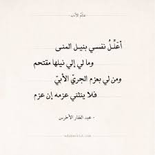شعر عبد الغفار الأخرس أعلل نفسي بنيل المنى عالم الأدب math equations poetry math