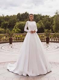Weitere ideen zu brautkleid satin, brautkleid, braut. Smileven Elegante Satin Brautkleider Nini Gorlas Braut Und Abendmode
