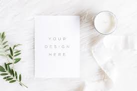 Green White Mockups Bundle Bonus Portrait Quotes Mockup Design Stationery Mockup