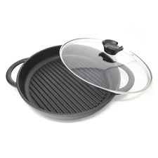 The Whatever Pan Cast Aluminium Griddle Pan With Glass Lid In 2020 It Cast Pan Symple Stuff