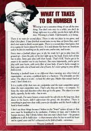 Vincelombardi Football Sports Quote Numberone Vince Lombardi Sport Girl Number One
