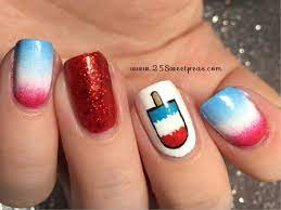 Our pucker pops lip gloss come in cute popsicle designs with fun decorative caps. 4th Of July Popsicle Nails Tutorial 25 Sweetpeas