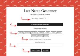 Last Name Generator By Generator Cafe Last Name Generator Name Generator Random Last Names