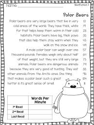 Winter Animals Fluency Reading Fluency Activities Reading Fluency Passages Reading Fluency