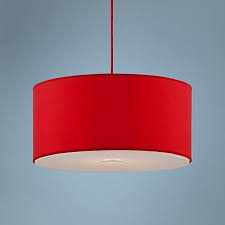 Are you living in a home with limited space? Possini Euro Design Red Shade 15 3 4 Wide Pendant Light U0756 Lamps Plus Red Pendant Light Wide Pendant Light Drum Pendant Lighting