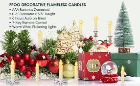 Amazon Com 12 Pcs Flameless Led Window Candles Battery Operated Flickering Taper Candles With Remote Timer Christmas Tree Candle Warm Lights Perfect For Home Decorations Holidays Parties Harry Potter Home Improvement