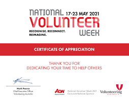 Green, yellow and white mental health poster. Online Certificate Of Appreciation For National Volunteer Week