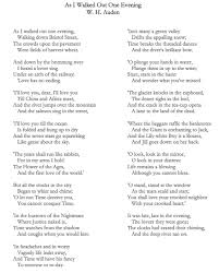 As I Walked Out One Evening W H Auden Poems Poem Quotes Beautiful Poetry