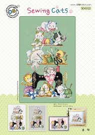 Details About Sewing Cats Cross Stitch Pattern Or Kit