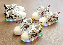 China Children Sports Lighting Shoes With Led Wall Light Kids Sneaker Footwear 624 China Led Shoes And Sports Shoes Price