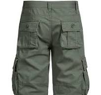 Dagugfen Cargo Shorts for Men Summer Knee Length Button Loose Outdoor  Running Shorts with Pockets